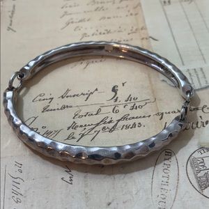 Robert Lee morris Heavy Hammered Sterling Bracelet